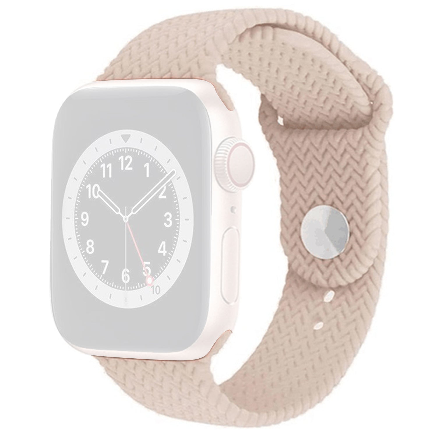 For Apple Watch Series 9 8 7 41mm / 6 5 4 SE (2022) SE (2023) SE 40mm / 3 2 1 38mm Silicone Watch Band Woven Texture - Black For Apple Watch Series 9 8 7 41mm / 6 5 4 SE (2022) SE (2023) SE 40mm / 3 2 1 38mm Silicone Watch Band Woven Texture - Black